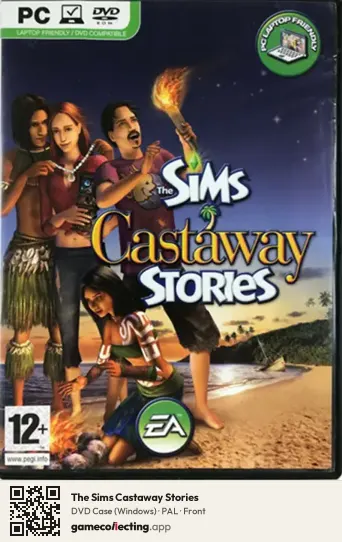 The Sims Castaway Stories Computer, PAL box front