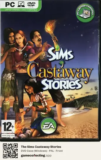 The Sims Castaway Stories Computer, PAL box front