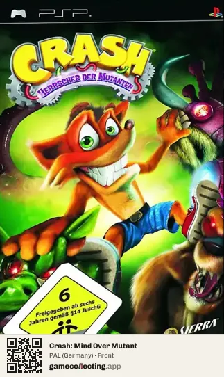 Crash: Mind Over Mutant PlayStation Portable, Germany box front