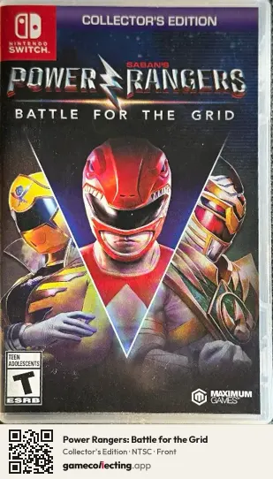 Power Rangers: Battle for the Grid Nintendo Switch, NTSC box front