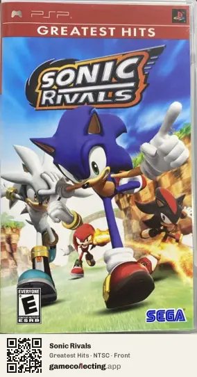Sonic Rivals PlayStation Portable, NTSC box front