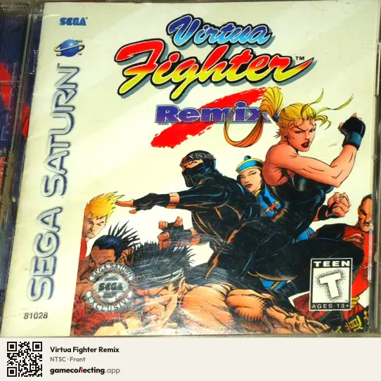 Virtua Fighter Remix Sega Saturn, NTSC box front