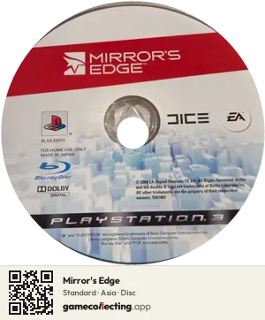 Mirror's Edge PlayStation 3, Asia disc