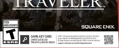 Octopath Traveler, the ESRB box on its front