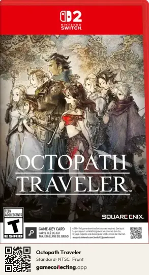 Octopath Traveler Nintendo Switch 2, NTSC box front