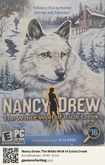 Nancy Drew: The White Wolf of Icicle Creek Computer, NTSC box front