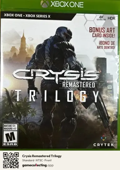 Crysis Remastered Trilogy Xbox One, NTSC box front