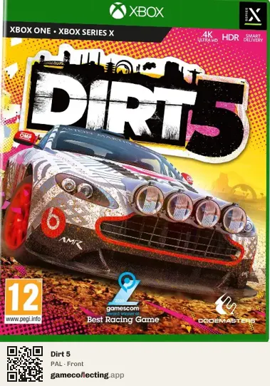 Dirt 5 Xbox One, PAL box front
