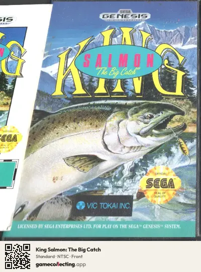 King Salmon: The Big Catch Sega Mega Drive / Genesis, NTSC box front