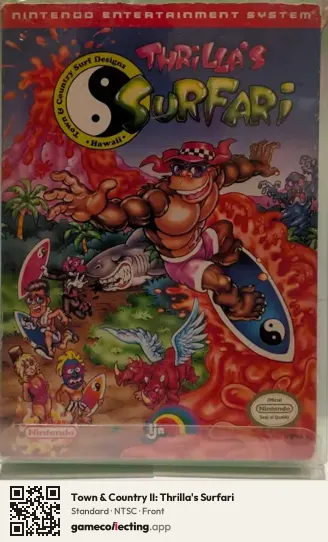 Town & Country II: Thrilla's Surfari Nintendo Entertainment System, NTSC box front