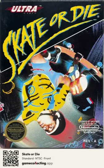 Skate or Die Nintendo Entertainment System, NTSC box front