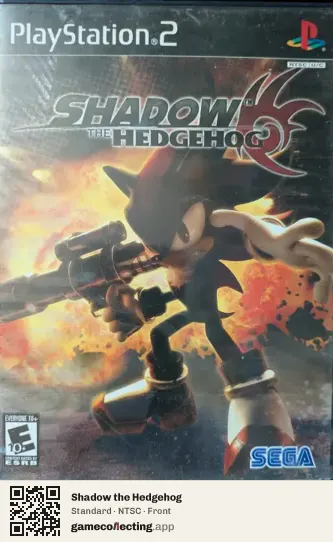 Shadow the Hedgehog PlayStation 2, NTSC box front