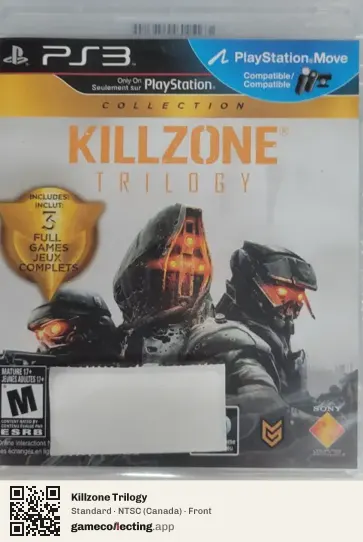 Killzone Trilogy PlayStation 3, Canada box front