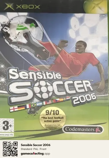 Sensible Soccer 2006 Xbox, PAL box front