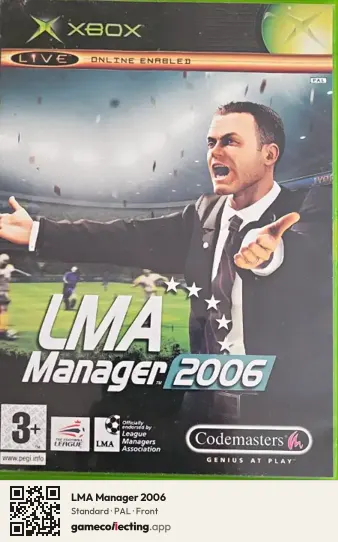 LMA Manager 2006 Xbox, PAL box front