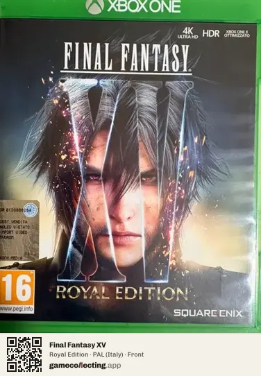 Final Fantasy XV Xbox One, Italy box front