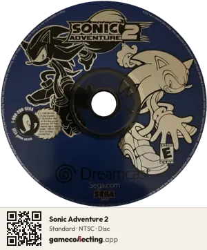 Sonic Adventure 2 Sega Dreamcast, NTSC disc