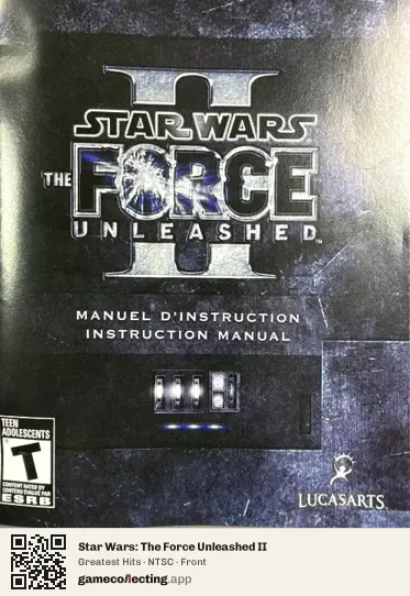 Star Wars: The Force Unleashed II PlayStation 3, NTSC box front