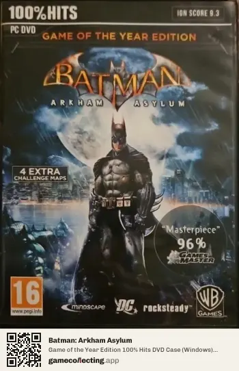 Batman: Arkham Asylum Computer, PAL box front