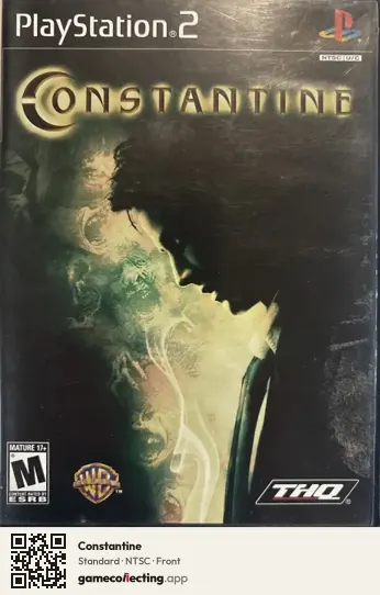 Constantine PlayStation 2, NTSC box front