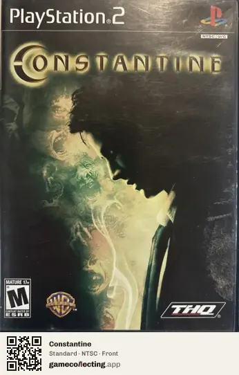 Constantine PlayStation 2, NTSC box front