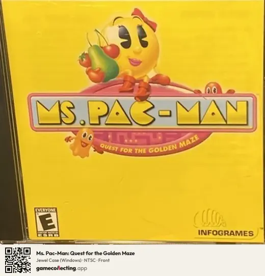 Ms. Pac-Man: Quest for the Golden Maze Computer, NTSC box front