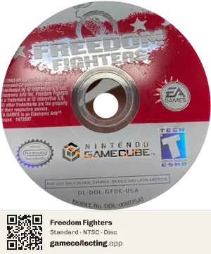 Freedom Fighters Nintendo GameCube, NTSC disc
