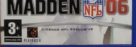 Madden NFL 06, the PEGI square on its front