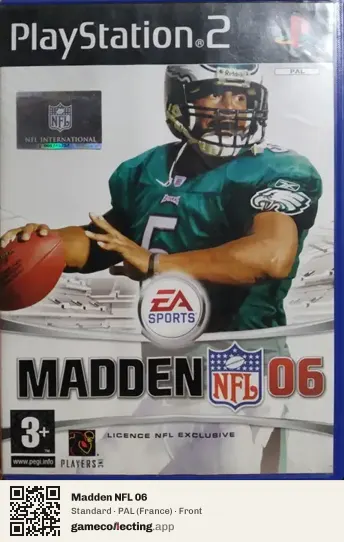 Madden NFL 06 PlayStation 2, France box front