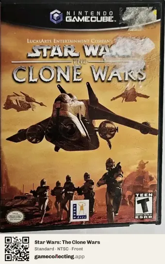 Star Wars: The Clone Wars Nintendo GameCube, NTSC box front