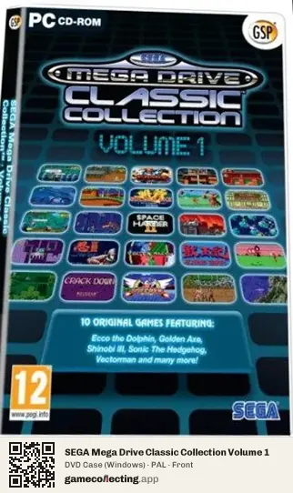 SEGA Mega Drive Classic Collection Volume 1 Computer, PAL box front