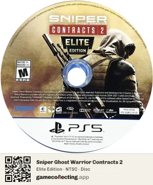 Sniper Ghost Warrior Contracts 2 PlayStation 5, NTSC disc