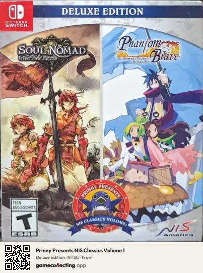 Prinny Presents NIS Classics Volume 1 Nintendo Switch, NTSC box front