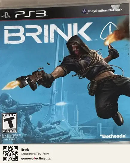 Brink PlayStation 3, NTSC box front