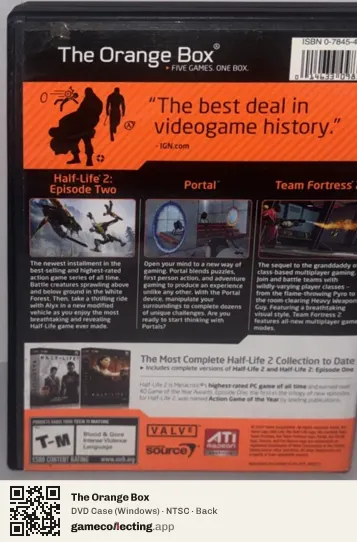 The Orange Box Computer, NTSC box back