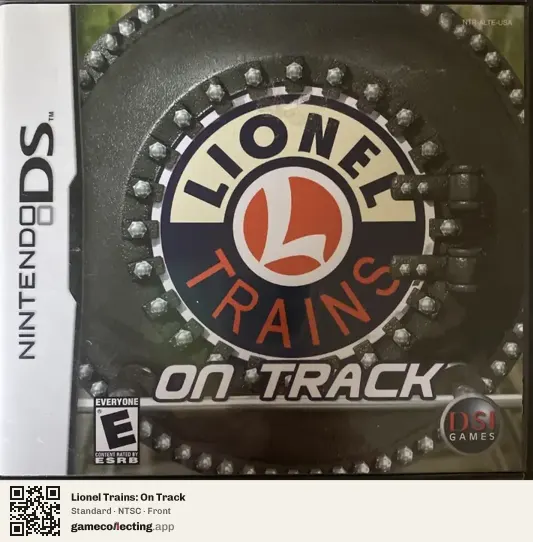 Lionel Trains: On Track Nintendo DS, NTSC box front