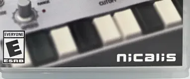 KORG Gadget, the ESRB box on its front