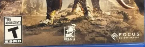 Atlas Fallen, the ESRB box on its front