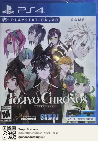 Tokyo Chronos PlayStation 4, NTSC box front