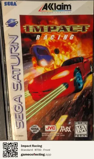 Impact Racing Sega Saturn, NTSC box front