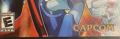 Mega Man X8, the ESRB box on its front