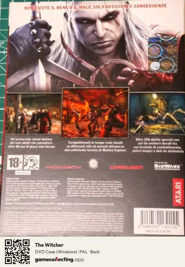 The Witcher Computer, PAL box back
