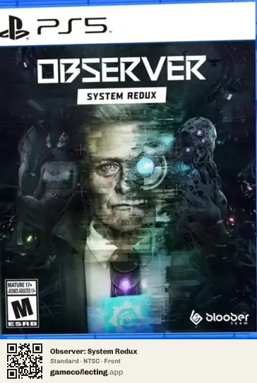Observer: System Redux PlayStation 5, NTSC box front