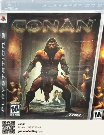Conan PlayStation 3, NTSC box front