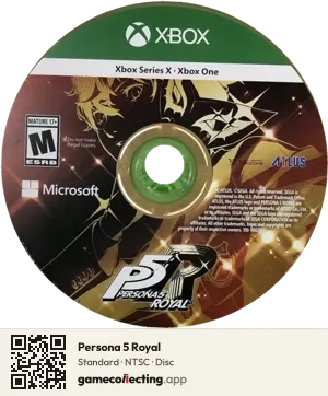 Persona 5 Royal Xbox Series X, NTSC disc