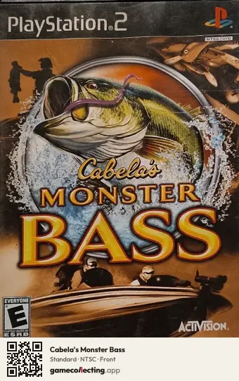 Cabela's Monster Bass PlayStation 2, NTSC box front