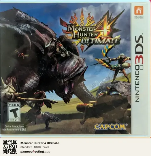 Monster Hunter 4 Ultimate Nintendo 3DS, NTSC box front