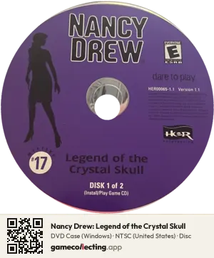 Nancy Drew: Legend of the Crystal Skull Computer, NTSC disc