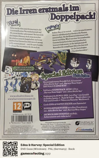 Edna & Harvey: Special Edition Computer, Germany box back