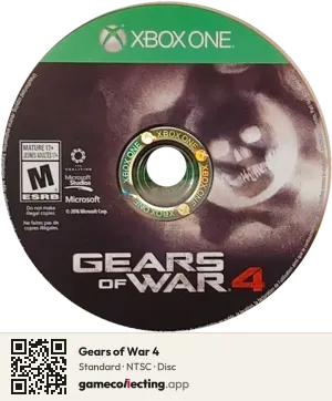 Gears of War 4 Xbox One, NTSC disc